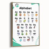 ABC Alphabet - Kids Educational Wall Art Animal Learning Print