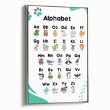 ABC Alphabet - Kids Educational Wall Art Animal Learning Print