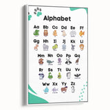 ABC Alphabet - Kids Educational Wall Art Animal Learning Print