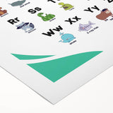 ABC Alphabet - Kids Educational Wall Art Animal Learning Print