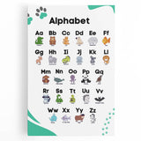 ABC Alphabet - Kids Educational Wall Art Animal Learning Print