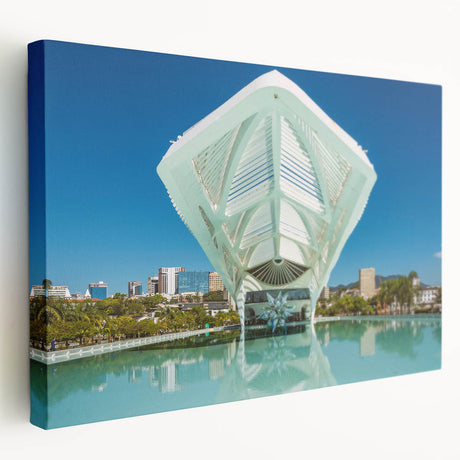 Large art print depicting a vibrant Brazilian landscape on stretched canvas, suitable for kitchen wall art.