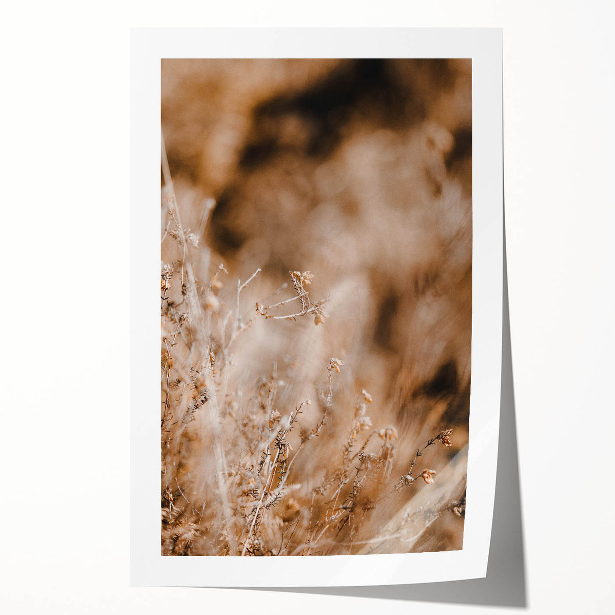 Extra large rolled canvas print featuring a vibrant fall floral scene, ideal for art wall dining room.