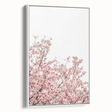 Vintage poster art of spring, featuring vibrant colors on a large framed canvas, ideal for living room decor.