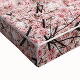 Black and white landscape art painting on stretched canvas depicting a tranquil spring scene, ideal for bedroom decor.