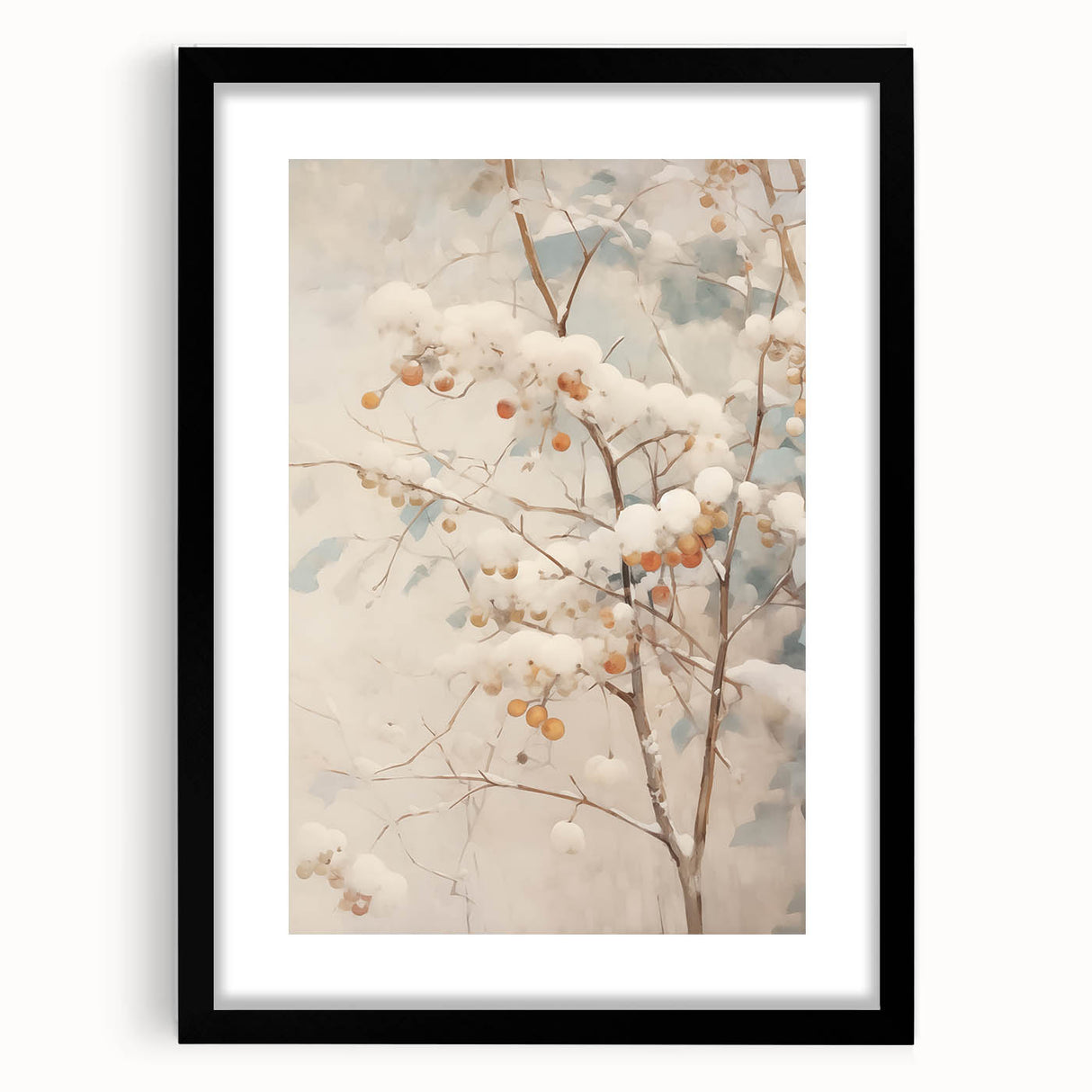Extra large abstract art print with textured, colorful swirls in a black frame, ideal for living room ambiance.