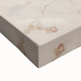 Winter landscape in black and white on large stretched canvas, ideal for bedroom wall art.