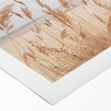 Art deco poster featuring a summer scene on rolled canvas, ideal for dining room wall art.