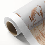 Art Deco poster featuring a stylized summer scene in pastel shades on rolled canvas, ideal for nursery wall art.