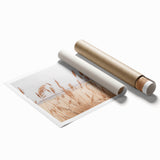 Extra large rolled canvas print of vibrant summer floral art, ideal for classy bathroom wall art.