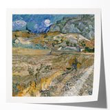 Extra large wall art featuring a floral Van Gogh print in vibrant colors on glossy photo paper, ideal for dining room decor.