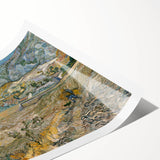 Extra large rolled print of line art flowers in monochrome, ideal for large living room wall art.