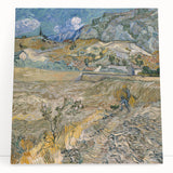 Large black and white stretched canvas depicting a minimalist abstract design, ideal for kitchen wall art.