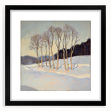 Elegant Winter Landscape Wall Art - Modern Canvas & Framed Print