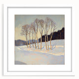 Elegant Winter Landscape Wall Art - Modern Canvas & Framed Print