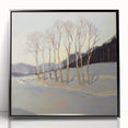 Elegant Winter Landscape Wall Art - Modern Canvas & Framed Print