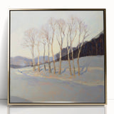 Elegant Winter Landscape Wall Art - Modern Canvas & Framed Print