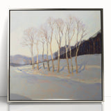 Elegant Winter Landscape Wall Art - Modern Canvas & Framed Print