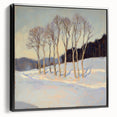 Elegant Winter Landscape Wall Art - Modern Canvas & Framed Print