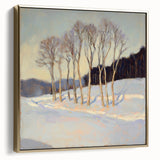 Elegant Winter Landscape Wall Art - Modern Canvas & Framed Print