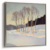 Elegant Winter Landscape Wall Art - Modern Canvas & Framed Print
