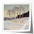 Elegant Winter Landscape Wall Art - Modern Canvas & Framed Print