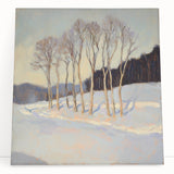 Elegant Winter Landscape Wall Art - Modern Canvas & Framed Print