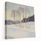 Elegant Winter Landscape Wall Art - Modern Canvas & Framed Print