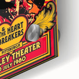 Tom Petty 1980 Concert Poster – Vintage Rock Art, Heartbreakers Show