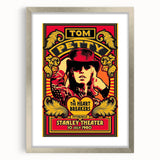 Tom Petty 1980 Concert Poster – Vintage Rock Art, Heartbreakers Show