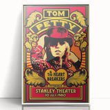 Tom Petty 1980 Concert Poster – Vintage Rock Art, Heartbreakers Show