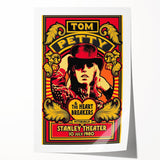 Tom Petty 1980 Concert Poster – Vintage Rock Art, Heartbreakers Show
