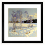 Serene Winter Landscape Wall Art - Modern Canvas & Framed Print
