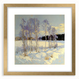 Serene Winter Landscape Wall Art - Modern Canvas & Framed Print