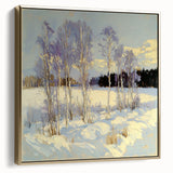 Serene Winter Landscape Wall Art - Modern Canvas & Framed Print