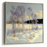 Serene Winter Landscape Wall Art - Modern Canvas & Framed Print