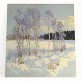Serene Winter Landscape Wall Art - Modern Canvas & Framed Print