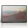 Claude Monet Wheat Stacks - Impressionist Autumn Landscape Print