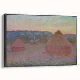 Claude Monet Wheat Stacks - Impressionist Autumn Landscape Print