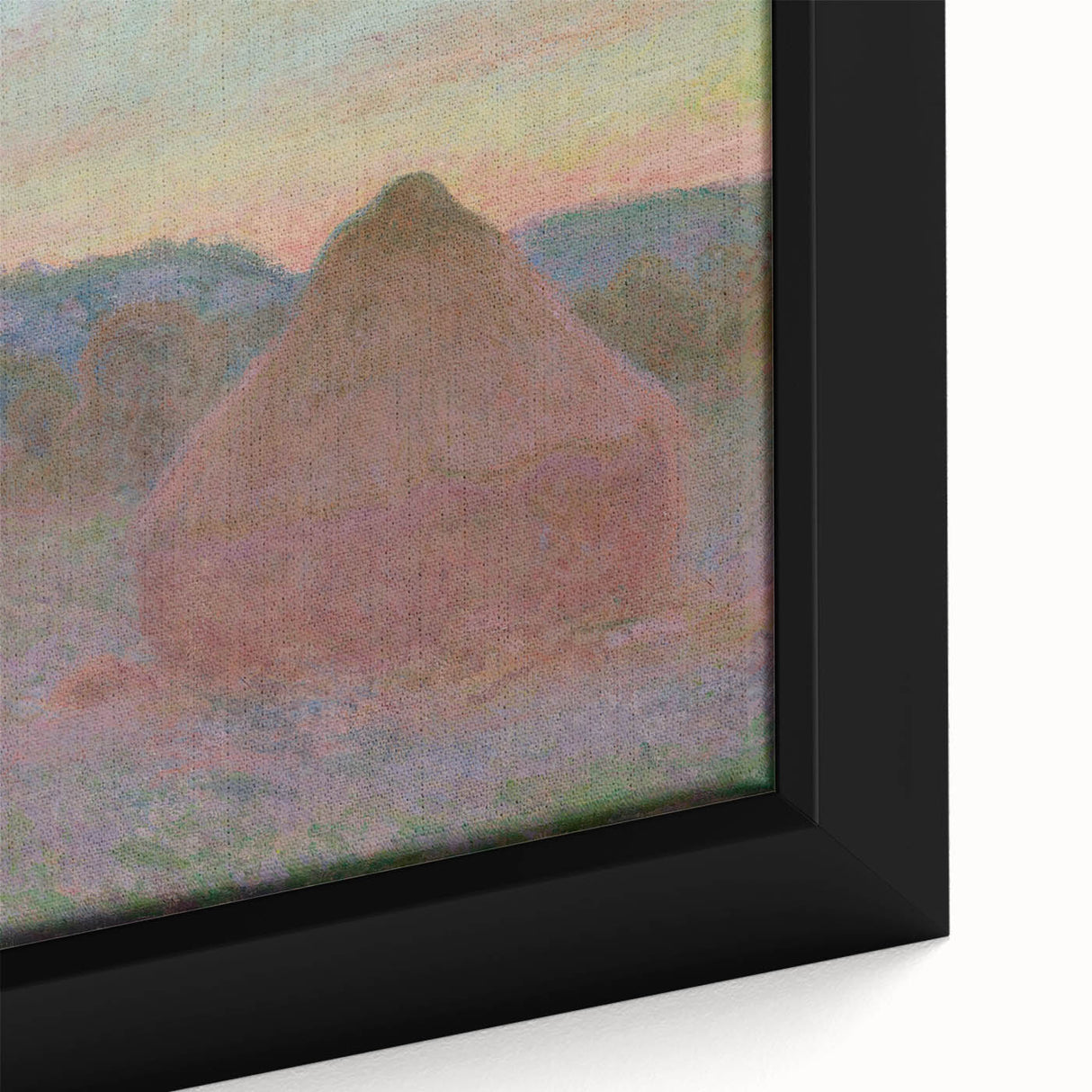 Claude Monet Wheat Stacks - Impressionist Autumn Landscape Print