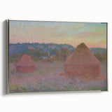 Claude Monet Wheat Stacks - Impressionist Autumn Landscape Print
