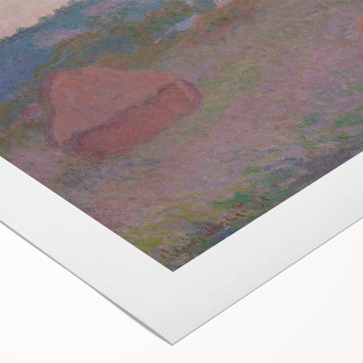Claude Monet Wheat Stacks - Impressionist Autumn Landscape Print