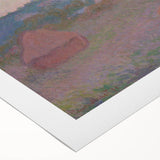 Claude Monet Wheat Stacks - Impressionist Autumn Landscape Print