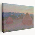 Claude Monet Wheat Stacks - Impressionist Autumn Landscape Print