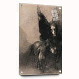 Modern Wall Art - Pegasus and Bellerophon | Abstract Modern Art