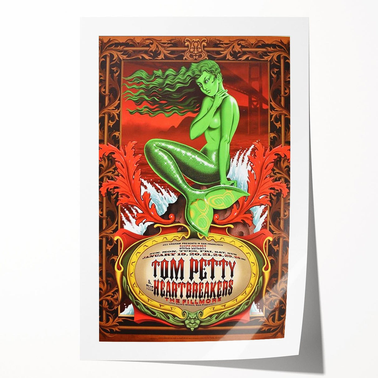Tom Petty & The Heartbreakers Concert Poster – 1977 Fillmore Art