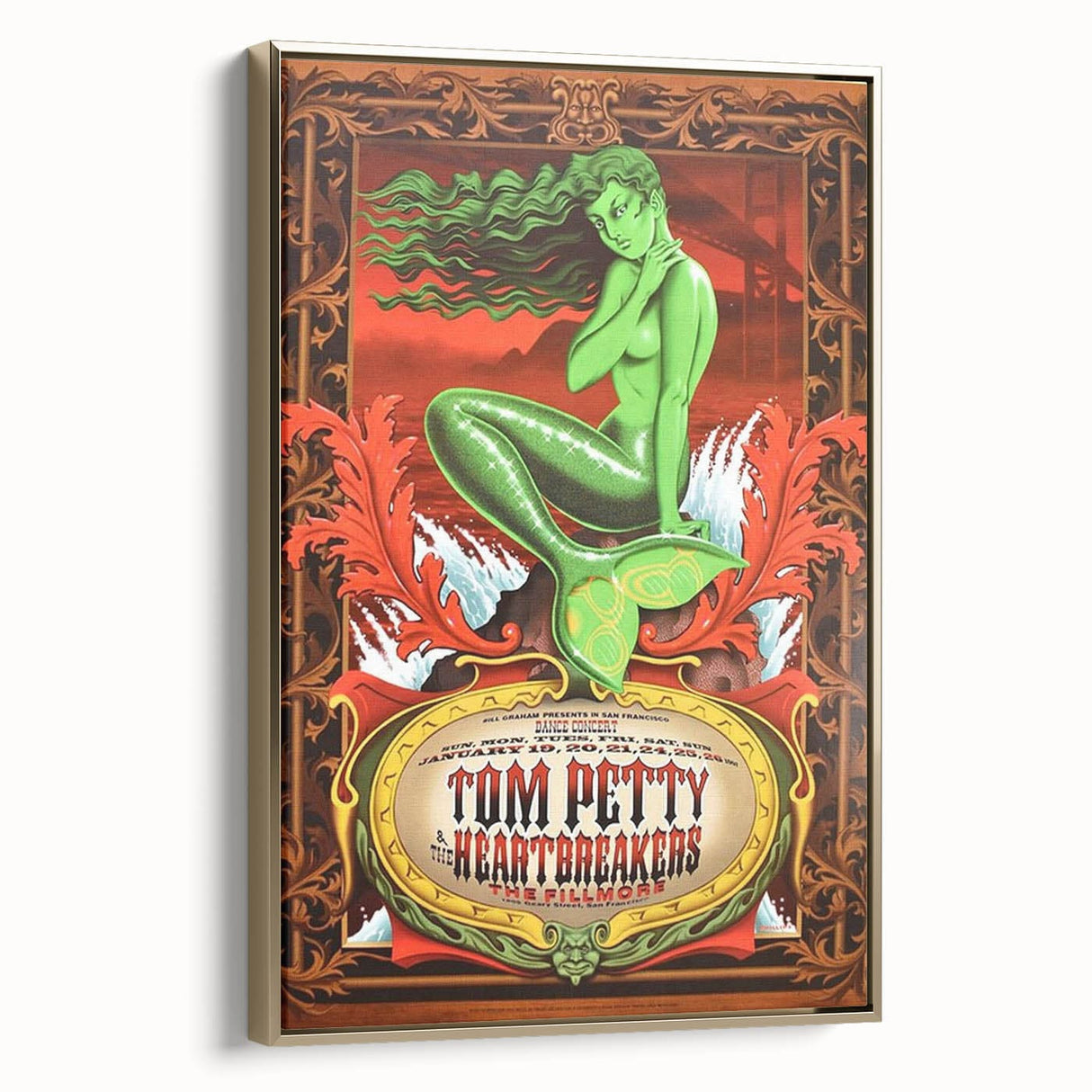 Tom Petty & The Heartbreakers Concert Poster – 1977 Fillmore Art
