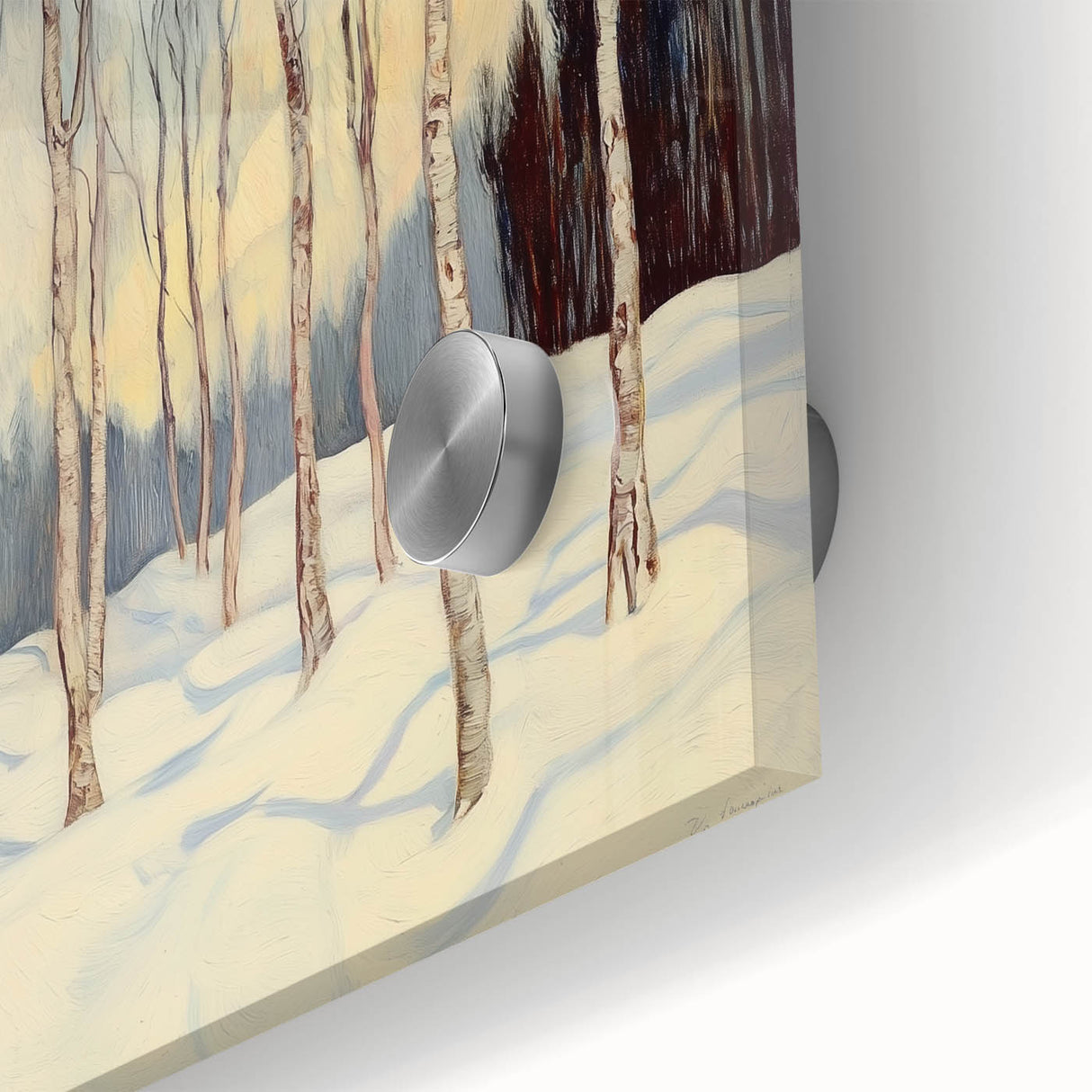 Tranquil Winter Birch Forest Wall Art - Canvas & Framed Print
