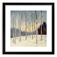 Tranquil Winter Birch Forest Wall Art - Canvas & Framed Print