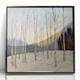 Tranquil Winter Birch Forest Wall Art - Canvas & Framed Print